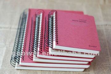 custom pink spiral notebook