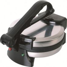 High-Quality 8\" Stainless Steel Roti Maker with Adjustable Thermostat Knob - Electric Roti Maker