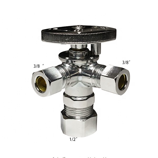 Клапаны подачи воды с прямым и угловым запором из латуни American Brass Запорные клапаны компрессионного типа