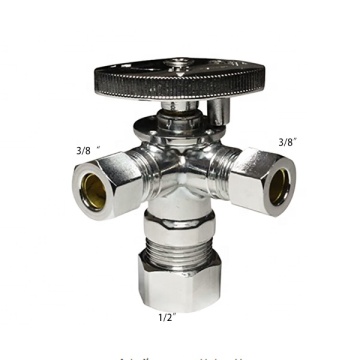 American Brass straight stop and angle stop water supply valves Compression style shut-off