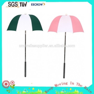 Double layer inside golf club umbrella Advertising golf bag umbrella with golf club handle