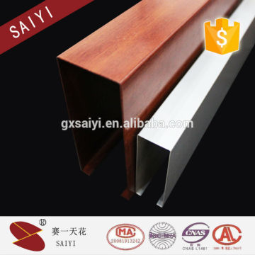 Wholesale decorative aluminum wood grain ceiling baffle