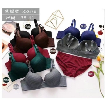 Wholesale Padded Plus Bra and Brief Sets in Size 36-44 LS122 with Many Colors