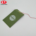 Small Green Paper Button String Envelope Pocket