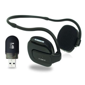 2.4G wireless headset with USB adaptor
