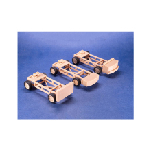 1/64 Scale Collision Test Vehicle & Trolley Scene Accessories for Garage Models