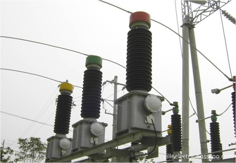 110kV oil immersed capacitor voltage transformer running