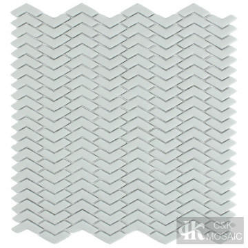 Top Sale Bathroom Chevron Glass Mosaic Tile