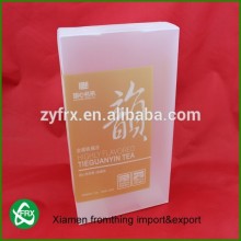 PVC PET PP small frosted plastic frosted plastic tea packaging box