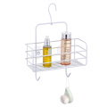 home toilet double tier metal bathroom storage rack shower caddy with towel holder