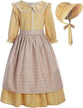 Pioneer Girl Costume Colonial Prairie Dress