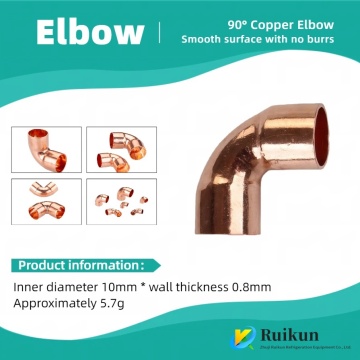 90° Copper Pipe Elbows for Refrigeration