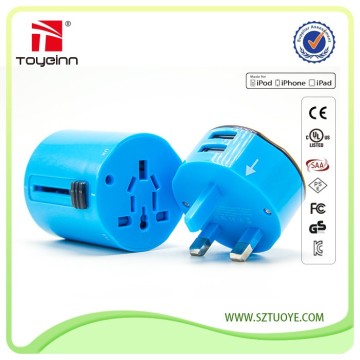 Hot Sales International Travel Adapter with Dual USB 2400MA Universal-Adapter-Travel-Charger