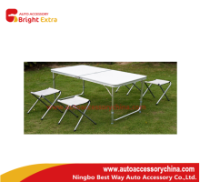 Outdoor Aluminum Folding Desk and Chairs Set