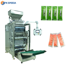High-Efficiency CE Certified 1-50g Honey Liquid Sachet Filling and Packaging Machine with Viscous Liquid Three-Side Seal Technology