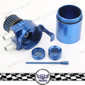 Aluminum oil catch can With breath filter , Oil catch Can Blue