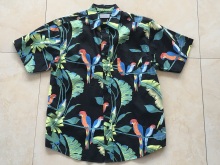 Man cotton printing hawaiian shirt