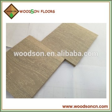 Cheap Chinese White Brushed Oak Wooden Floor