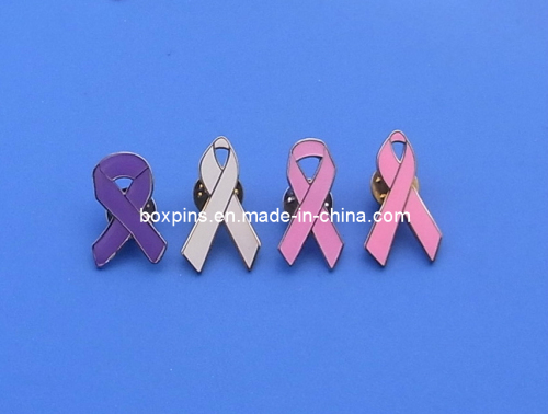 Different Color Cancer Awareness Ribbon Lapel Pin