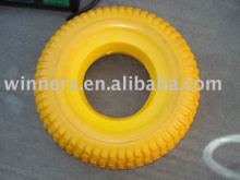 Flat Free Polyurethane tyre PU foam tire 5.00x6
