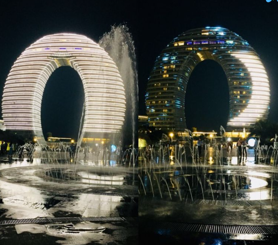 Sheraton Huzhou moon hotel night view (3)