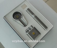 high quality cigar accessory, cigar sets, cigar ashtray,tube and lighter sets grey 044
