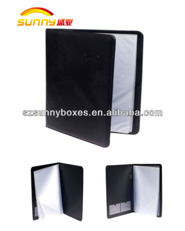 a4 paper display book file folder with CD holder display book