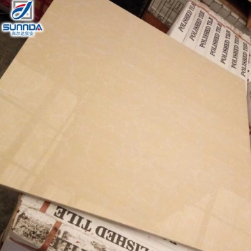 60x60cm yellow buiding materials fully polished porcelain tiles for house flooring with high quality