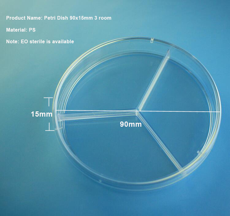 plasticware disposable clear 90mm petri dish