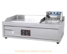 Electric Fryer Griddle Combo Flat Plate Electric Griddle with Fryer