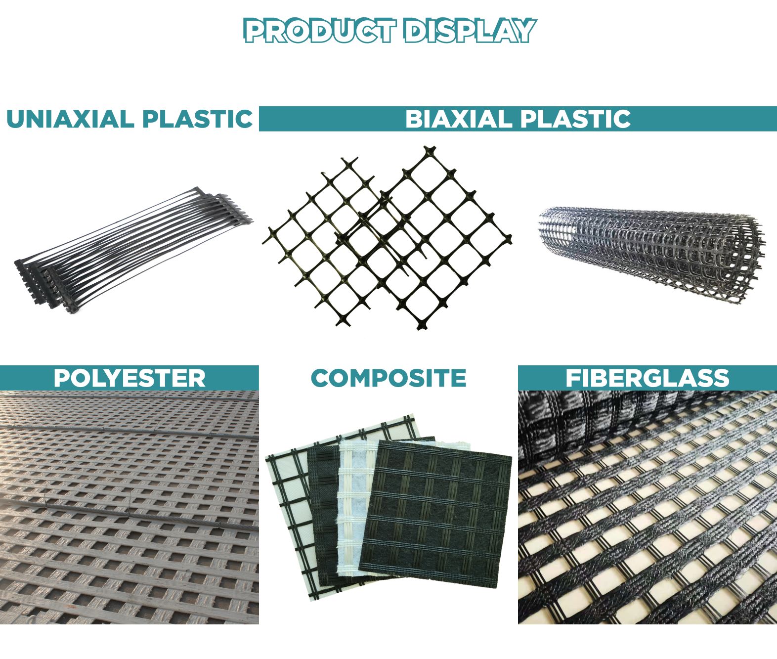 Plastic Geogrids Plastic Biaxial Geogrid Civil Engineering Geogrid