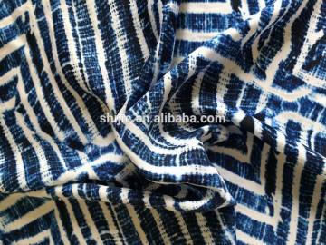 Polyester ITY satin chiffon fabric/SS16 new printed Polyester Wool satin chiffon /15D+15D Polyester wool satin Chiffon