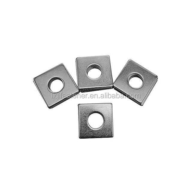 China manufacturer thin flat square washers din436