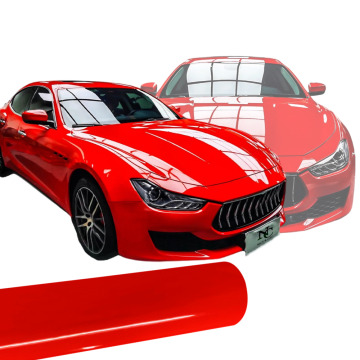 High-Glossy red car vinyl wrap