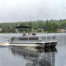 Aluminum Pontoon Boat for Winter Sports with Fishing Seats and Kits