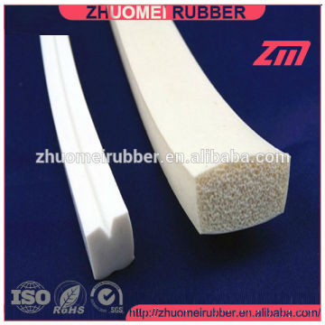 Silicone Rubber Strip, Rectangle Foam Cord