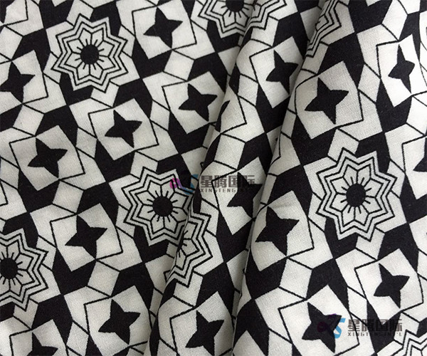 Popular Geometric Flower Print Rayon Fabric