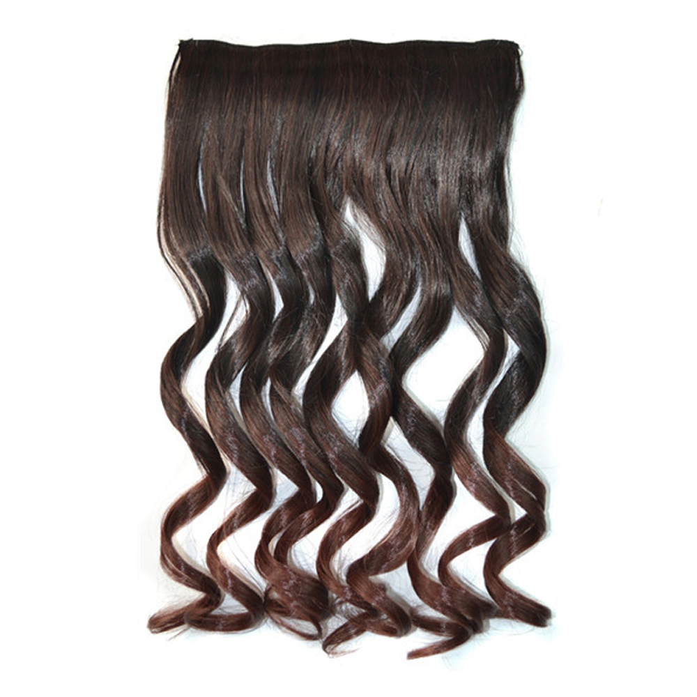 Hot sell synthetic hair extensions clip in femail hair extensions reviews  seamless clip in hair extensions