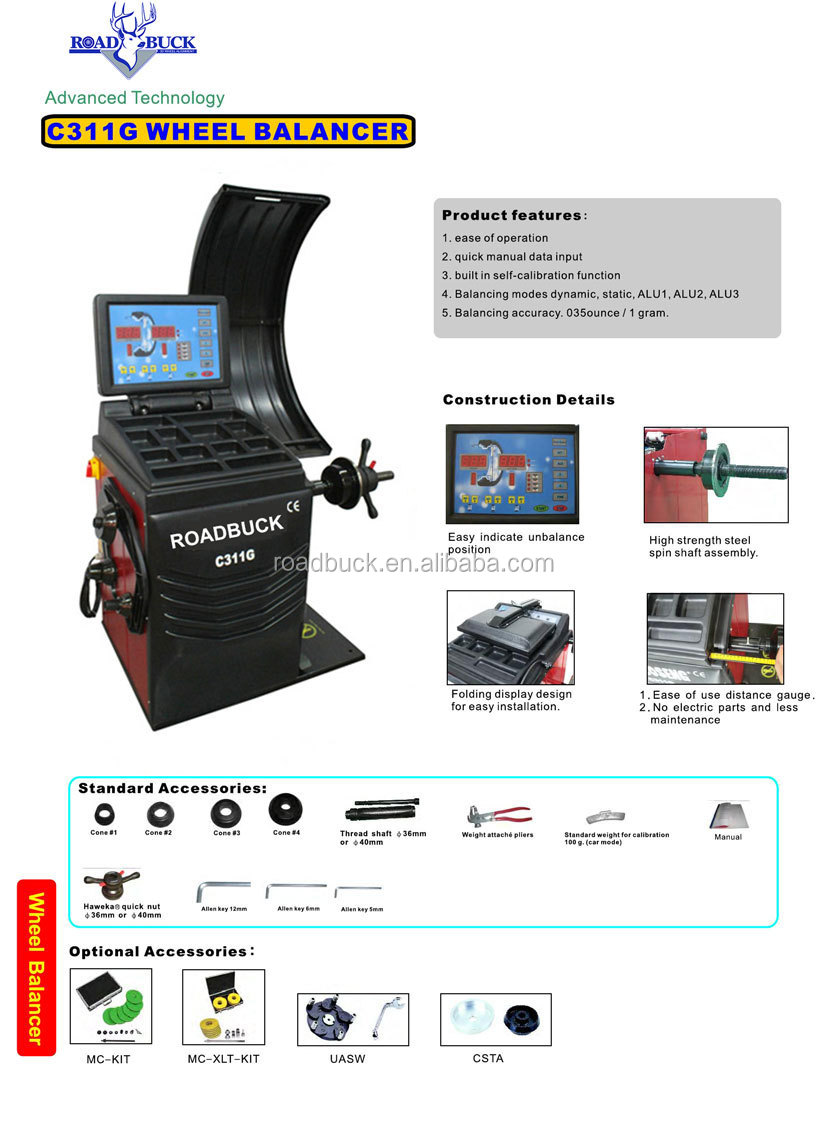 used car wheel balancer with wheel alignment car lift tire changer for sale