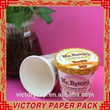 Disposable paper cup custom ice cream cup