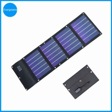 12W flexible and folding amorphous silicon solar chargers for camping