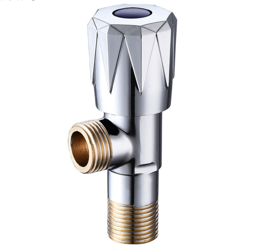 Оптовая продажа фабрики 1/2 &quot;медный соединитель для унитаза, цинковая ручка, латунный угловой клапан для ванной комнаты