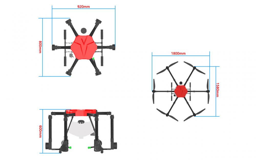 V1650 16l Ag Drone