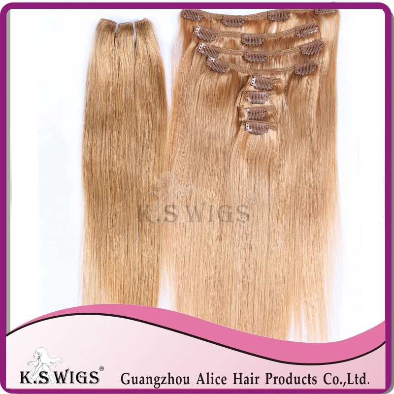 Clip on Hair Extensions 100% Indian Human Hair