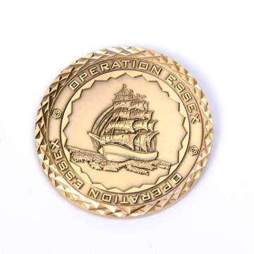 Moneda conmemorativa personalizada chapada en oro