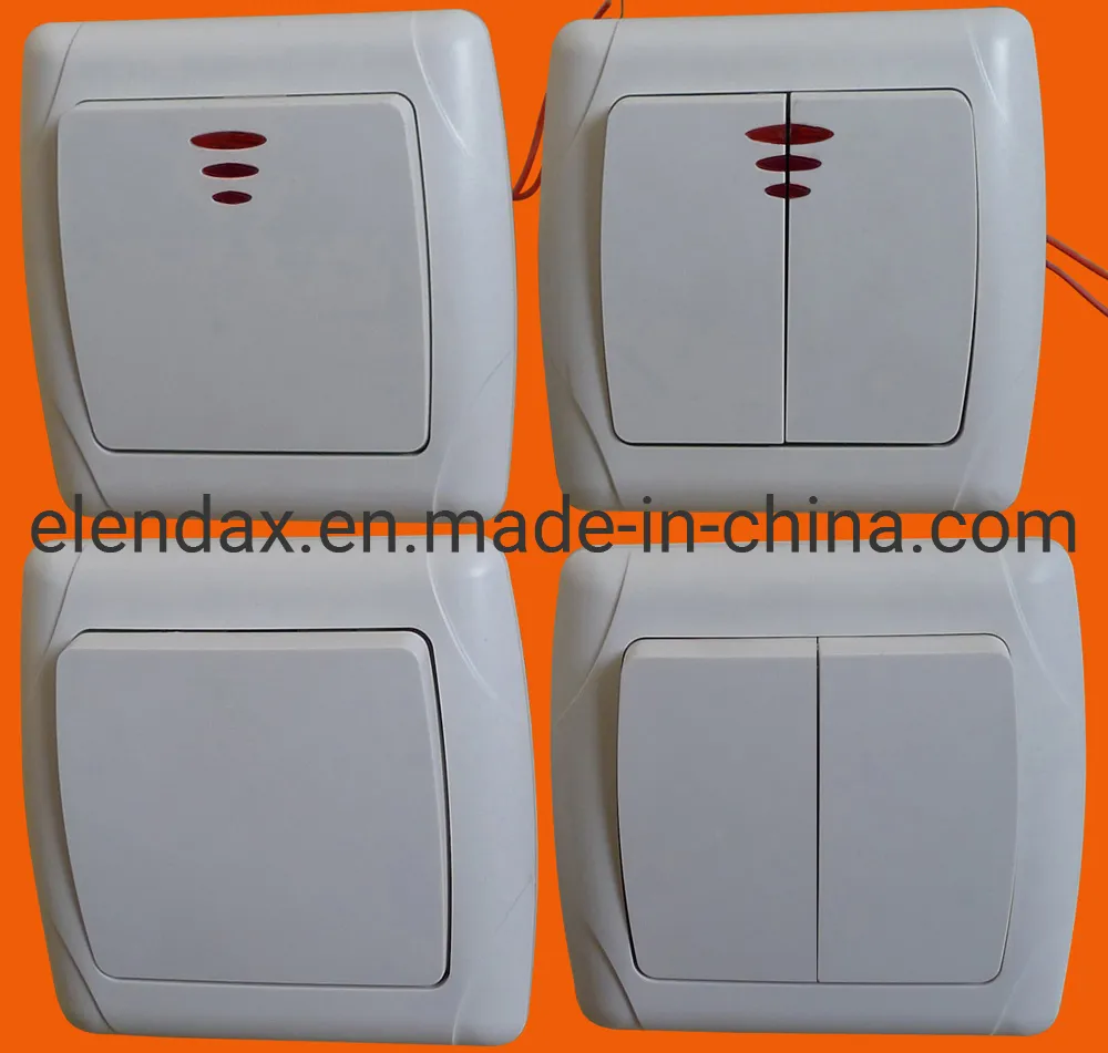 Настенный переключатель в европейском стиле с одной группой и в одну сторону (F3001)