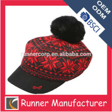 Fashion lady wool kintted cap winter cap acrylic cap wholesale