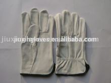 Cow grain leather glove for driving