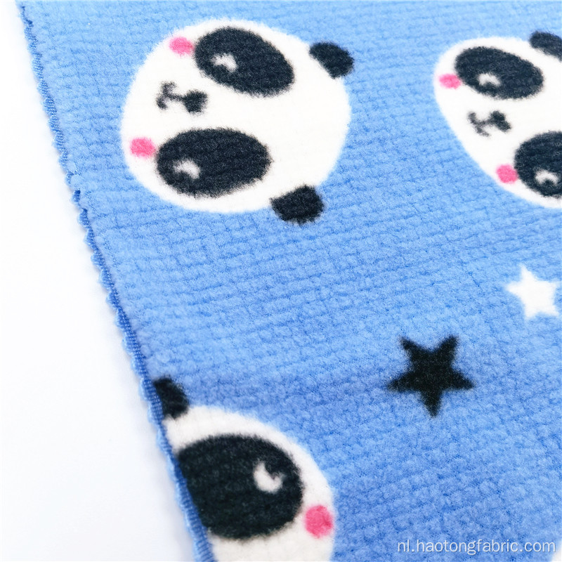 Polyester Spandex Cartoon Polar Fleece Babystoffen