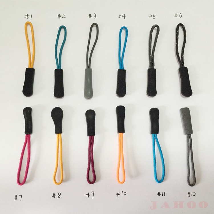 Zipper Slider 3D Custom Tag PVC Zipper Puller For Garment
